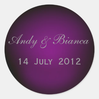 Custom envelope seals in plum