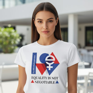 Custom Equality Is Not Negotiable Women's Day Tri-Blend Shirt