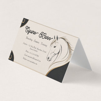 Custom Equestrian Business Card