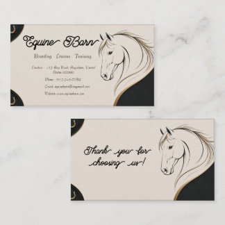 Custom Equestrian Business Card