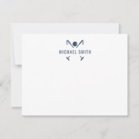Custom Equestrian Stationery Polo Note Card