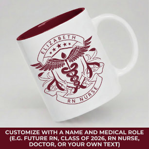 Custom ER Nurse Mug Graduation Gift for RN Nurse
