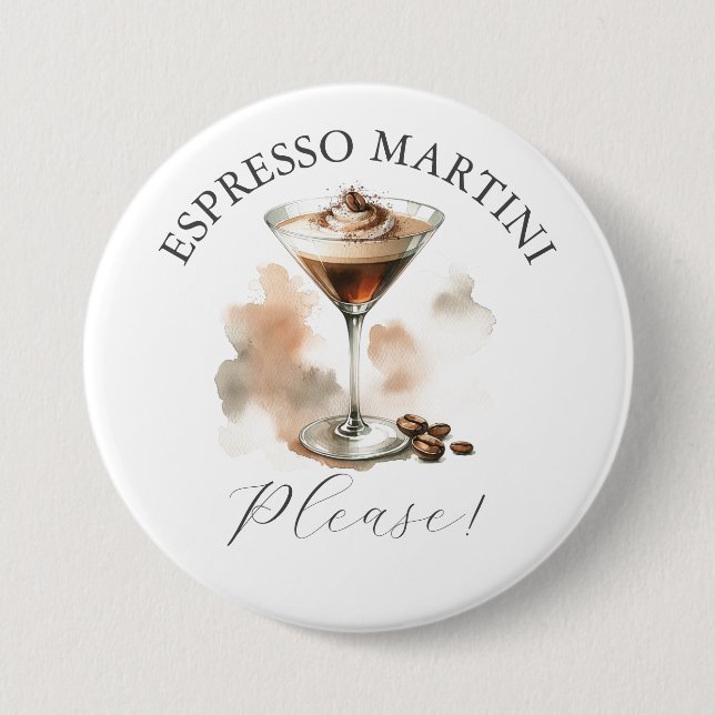 Custom Espresso Martini Buttons (Front)