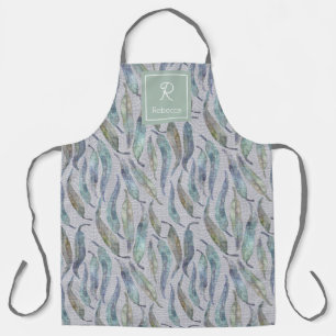 Custom Eucalyptus Leaves Apron