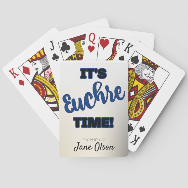 Custom Euchre Cards Set For Gift (Back)