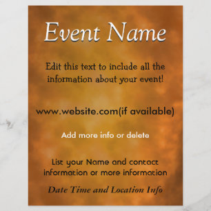 Custom Event Burnt Energy Flyer