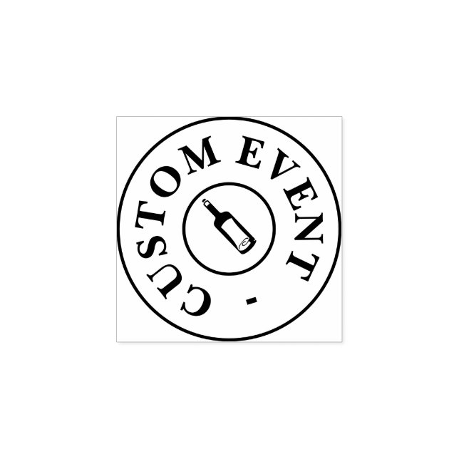 Custom Event Hand Stamp - bottle (Imprint)