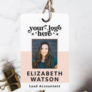 Custom Event ID With Photo Employee Lanyard Name Badge