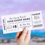 Custom Event Ticket, Concert Fake Ticket, School Invitation<br><div class="desc">These DIY event tickets are perfect for school plays, concerts, community events, family events, and so much more! The template is fully customisable. You can change colours and styles of fonts and background. It comes in an editable text format that can be personalised by you, right in your browser after...</div>