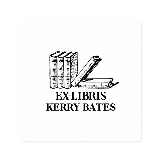 Custom Ex Libris Book Self-inking Stamp (Design)