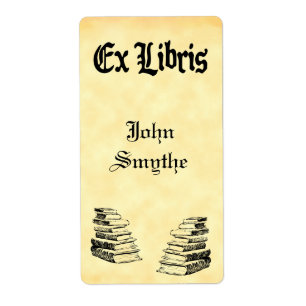 Custom Ex Libris Vintage Books Tags