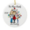 Custom Expectant Couple with Toddler Boy Ornament