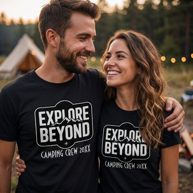 Custom Explore Beyond Camping Crew 2026 T-Shirt (Creator Uploaded)
