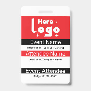 Custom Expo ID Badge with Qr Code