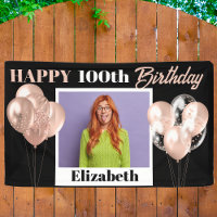 Custom Extra Large Rose Gold Personalised Birthday