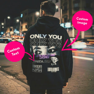 Custom Eyes Image & Name Personalized Hoodie