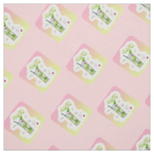 CUSTOM FABRIC - MOJITO RECIPE COCKTAIL ART