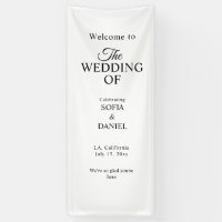 Custom Fabric Wedding Welcome Sign, Linen Wedding