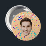Custom Face 10th 20th 30th 40th 50th 60th Birthday 7.5 Cm Round Badge<br><div class="desc">Custom Face 10th 20th 30th 40th 50th 60th Birthday button</div>