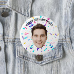 Custom Face 20th 30th 40th 50th 60 Birthday Party<br><div class="desc">Custom Face 20th 30th 40th 50th 60 Birthday Party button</div>