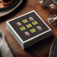 Custom Face 50th Birthday Fun Photo