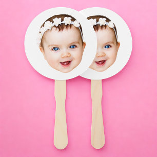 Custom Face Baby Bachelorette Party Birthday Hand Fan