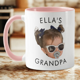 Custom Face, Baby Face Dady Gift, Grandpa Birthday Mug