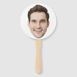 Custom Face Bachelorette Party Birthday Cupcake Hand Fan