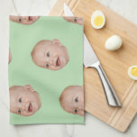 Custom Face Baking Gift Personalised Grandma’s Tea Towel<br><div class="desc">Custom Face Baking Gift Personalised Grandma’s kitchen towel</div>