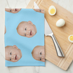 Custom Face Baking Gift Personalised Grandma’s Tea Towel