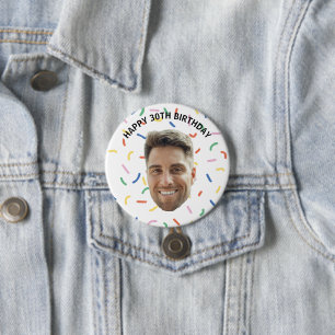Custom Face Birthday Button