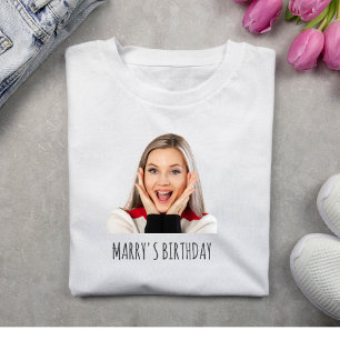 Custom Face Birthday Party Group Funny Birthday T-Shirt
