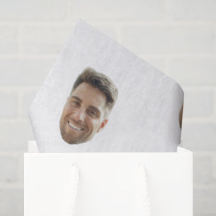 Custom Face Birthday Wedding Personalised Logo  Tissue Paper