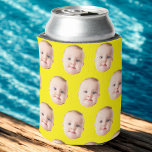Custom Face Can Cooler, Personalised Face Photo Can Cooler<br><div class="desc">Custom Face Can Cooler,  Personalised Face Photo Can Cooler</div>
