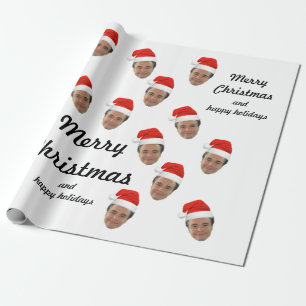 Custom Face Christmas Wrapping Paper