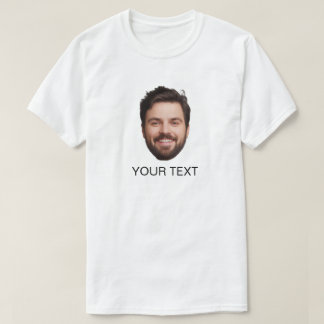 Custom Face Crew Funny Gift For Friends Couples  T-Shirt