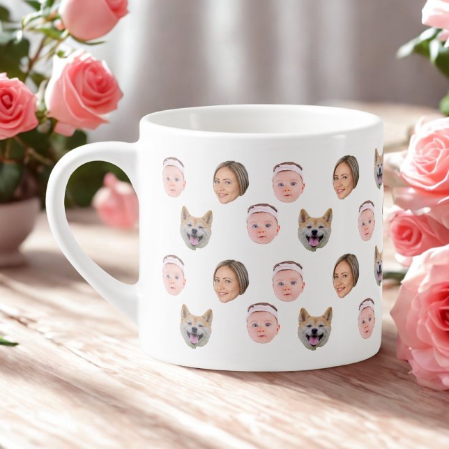 Custom Face, Custom Photo, Family Gift  Espresso Cup (Creator Uploaded)