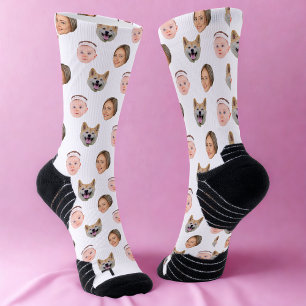 Custom Face, Custom Photo, Family Gift  Socks