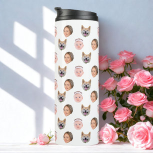 Custom Face, Custom Photo, Family Gift Thermal Tumbler