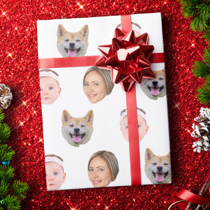 Custom Face, Custom Photo, Family Gift  Wrapping Paper