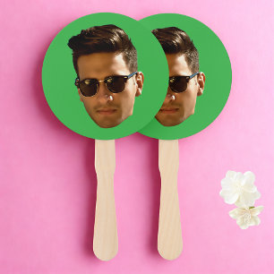 Custom Face Cutout Bachelor Party Birthday Hand Fan