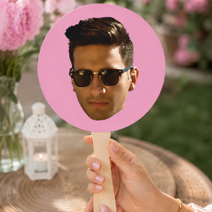 Custom Face Cutout Bachelorette Party Birthday Hand Fan
