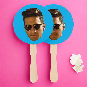 Custom Face Cutout Bachelorette Party Birthday Hand Fan