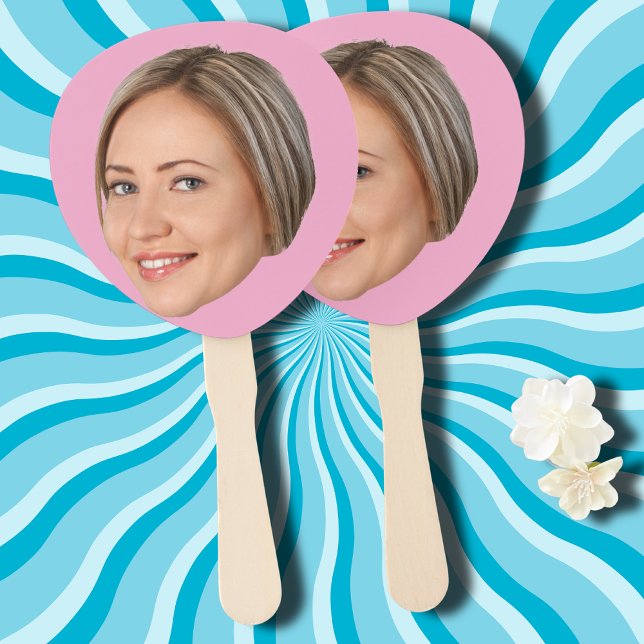 Custom Face Cutout Bachelorette Party Birthday Hand Fan (Creator Uploaded)