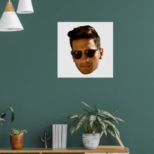 Custom Face Cutout Bachelorette Party Birthday Poster