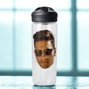 Custom Face Cutout Bachelorette Party Birthday Water Bottle