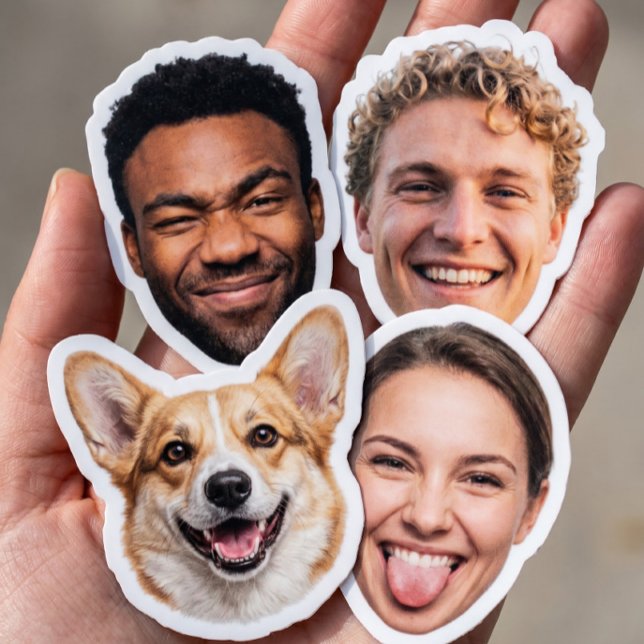 Custom Face Cutout Party Favours Sticker (Creator Uploaded)