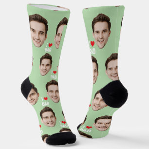 Custom Face Dad Birthday Gift For Dad Father's Day Socks