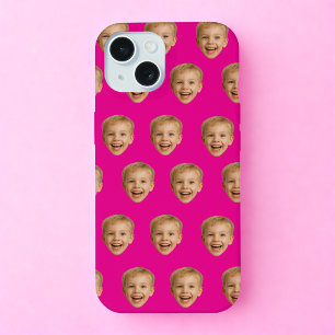 Custom Face Gift, Personalised Face Photo, Family iPhone 15 Case