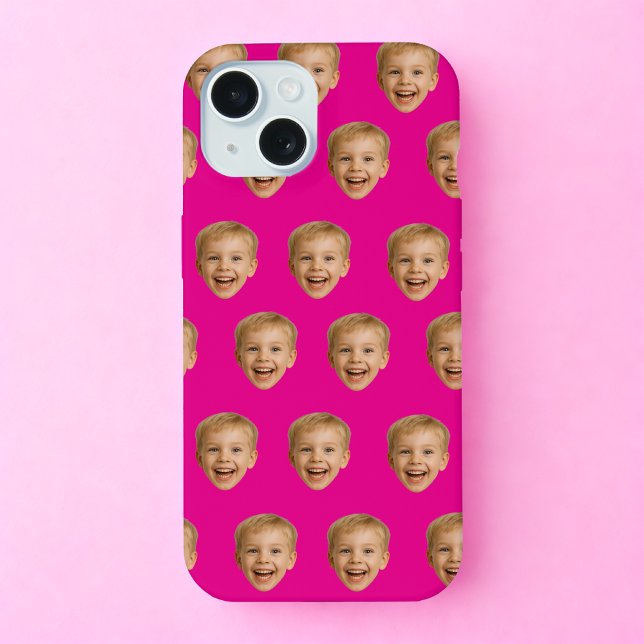 Custom Face Gift, Personalised Face Photo, Family iPhone 15 Case (Creator Uploaded)